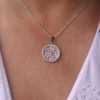Swarovski Silver Pink Pendant-Bangle with Chain - Image 6